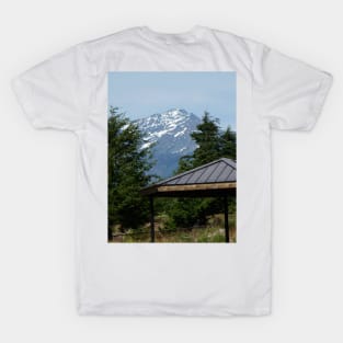 Snowy Mountain Nature Photography Pacific Northwest T-Shirt